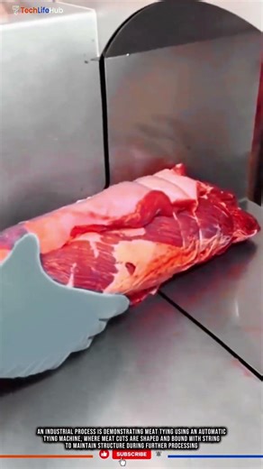 Innovation Automatic Meat Tying Machine: Uniform Binding Process, High Efficiency #tech