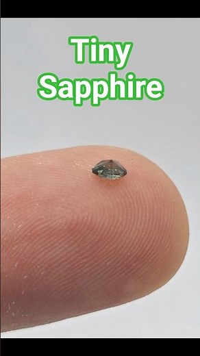 The Smallest Oval Sapphire I've Ever Cut 💚 Hand Faceted Natural Sapphire