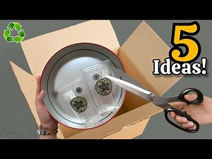 Transforming Cardboard, Empty Cans & Plastic Cups: 5 Super Genius Recycling Ideas Easy but Beautiful