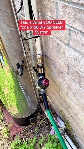 This is What YOU NEED for a $150 DIY Sprinkler System #sprinklersystem #sprinkler #landscape #house #rickythewaterboy #lawncare