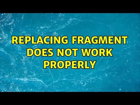 Replacing fragment does not work properly