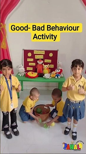 Good and bad behaviour Activity #kidsactivities #preschoolactivity