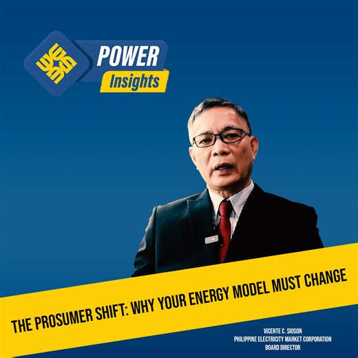 WATCH: Power Insights as PEMC Board Director Vicente C. Sioson discusses how utilities can transition from a centralized generation model to a decentralized, prosumer-driven energy setup without compromising revenue stability. Find out how a decentralized, prosumer-driven model, where consumers also produce power, offers significant future merits, including increased grid resilience through distributed resources, lower reliance on fossil fuels due to the integration of renewable energy sources, 