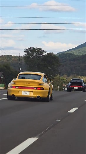 Not a bad view.... Enjoyed driving along with @midtownautohaus stunning 4 liter 993 turbo and @u_scott997 wild factory 930 slantnose turbo. . . . #autohaussocial #993turbo #930turbo #911turbo #porscheturbo #930 #993 | Autohaus Social