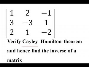 cayley hamilton theorem in tamil(தமிழ்)-Matrix
