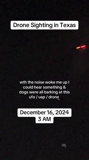 UFO Drone Sighting in Texas: A Late Night Encounter