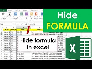 How to Hide Formulas But Allow Editing in Excel | Simple Excel Tutorial