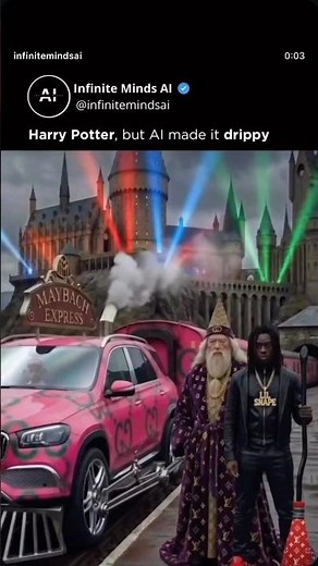 Harry Potter but ai made it drippy 😂 #viral #ai #harrypotter #fyp #funny