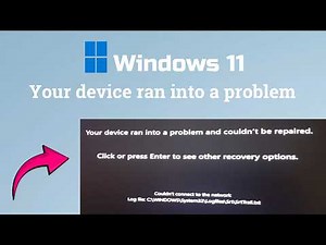 Fix Windows 11 Your device ran into a problem and couldn't be repaired SrtTrail.txt Error