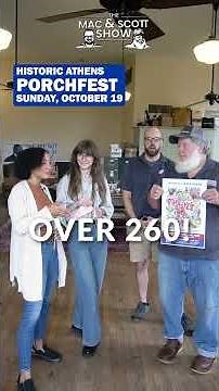 Porchfest 2025 Oct 19th by Historic Athens - Over 260 Performances in one day in Athens Georgia JOMA