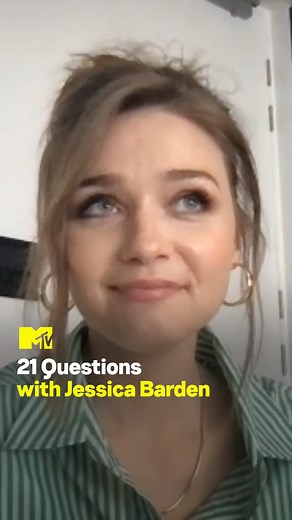 I love #JessicaBarden even more after asking her my 21 Questions... I guess learning someone's favorite weird food combo will do that! ✨ Don't miss her in 'Pink Skies Ahead' – premiering commercial-free, tomorrow at 9p on MTV! 💕 | MTV