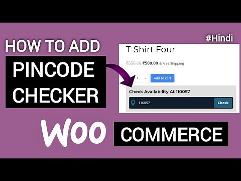 How to Add Pin Code Checker to WooCommerce Website | Add Pin Code Checker to E Commerce Website