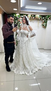 610K views · 21K reactions | Vintage Lace gown ‍♀️✨ 2025 ✨#gown #wedding #weddingdress #dresses #fashion | Helmi Boujermi | Facebook