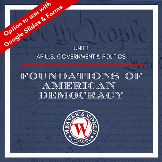 AP U.S. Government & Politics Unit 1 Materials: Foundations of American Democracy — Weaver's World
