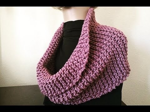 How To Knit A Chunky Scarf, Lilu's Handmade Corner Video # 215