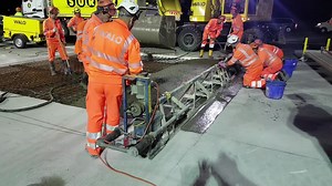 Over the past two weeks, works have been carried out on the main runway. Innovation was key for this work to ensure minimal impact on operations! During the nightime closure, 2 concrete slabs are demolished and rebuilt with fast setting concrete. The required strenght of the concrete to return to operation is achieved in 2 hours, compared with 14 days for "normal" concrete, which means that operations can be resumed on time at 5am. The work lasted 2 weeks and 21 slabs were replaced. #Euroairport