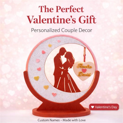 Handmade Couple Statue With Names, Elegant Wedding or Anniversary Gift, Love Keepsake - Etsy