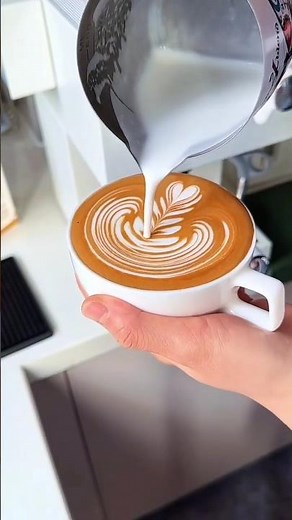 How Coffee Is Made in a Machine + Perfect Cup Pouring(Step by Step).#coffee #morningcoffee #latteart