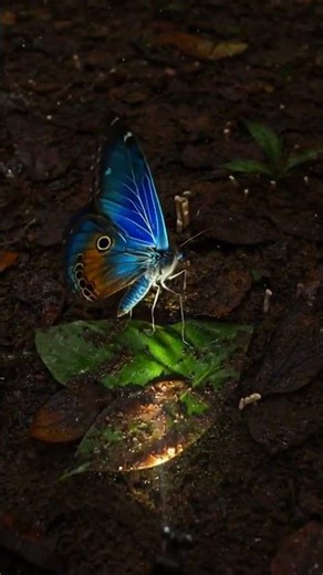 micro camera animal blue butterfly #butterfly #wildlife