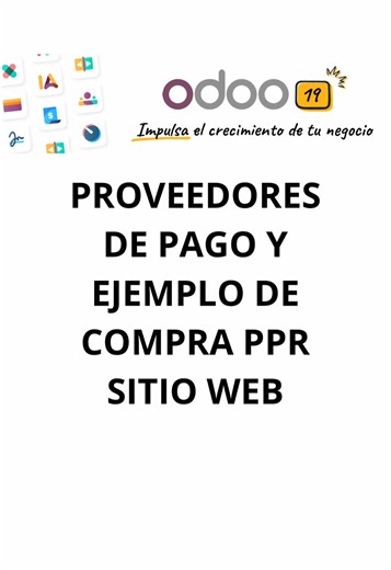 💳 ¿Cómo cobran las empresas directamente desde su sitio web? En Odoo puedes conectar proveedores de pago y permitir que tus clientes compren y paguen en línea sin salir del sistema. En este video te muestro qué proveedores de pago puedes usar y cómo funciona una compra real desde el sitio web. Venta, pago y registro… todo en un solo flujo. ▶️ Mira el video completo. #fyp #foryou #foryoupage #parati #ecommerce