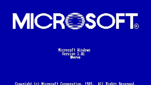 Windows 1.01 Demo开关机