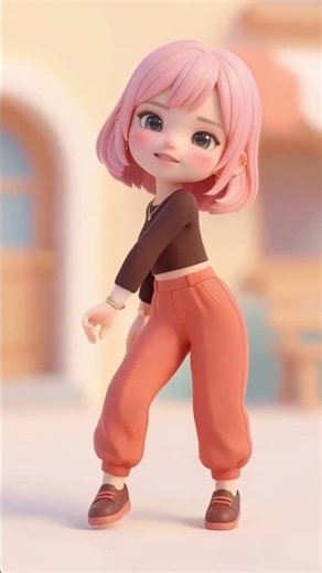 This pink-haired cutie is breaking the internet 💗🔥 | Trending dance #shorts #dailly