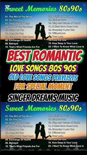 Best Romantic Love Songs 80's 90's For Special Moment 💖 Greatest Old Love Songs Playlists