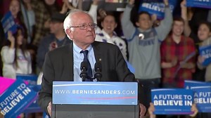 Bernie Sanders interrupted his own speech Saturday night to deliver some breaking news to supporters in Wisconsin. Watch full speech here: http://nbcnews.to/1RvPB9G Get all election results: decision2016.nbcnews.com | NBC News