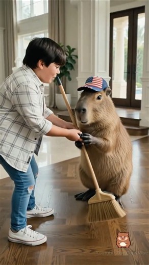 Jinu's Fake Broken TV Prank Failed Thanks to Capybara & Rumi!