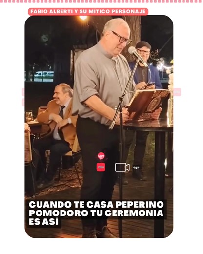 225K views · 4.8K reactions |  Peperino Pomodoro, el mítico personaje de Cha Cha Cha, ahora también te puede casar.  La ceremonia más divertida y fuera de lo común asegurada.  Fabio Alberti vuelve con su humor intacto y un clásico que nunca pasa de moda. #Humor #PeperinoPomodoro #FabioAlberti #ChaChaCha #CNMNoticias | CNM Noticias | Facebook