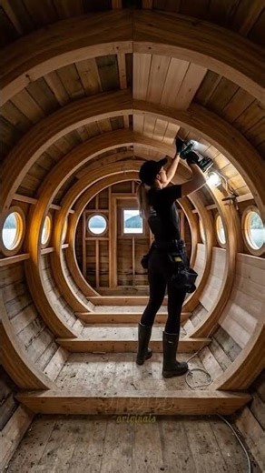 Solo Build: A Floating Barrel Cabin in the Wild