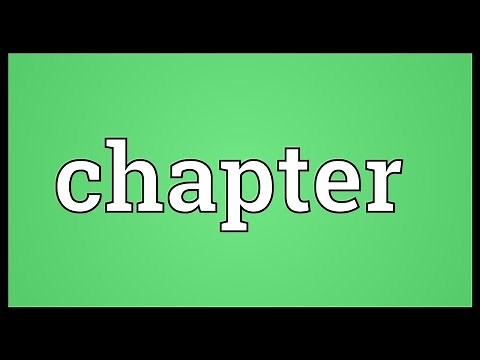 Chapter Meaning