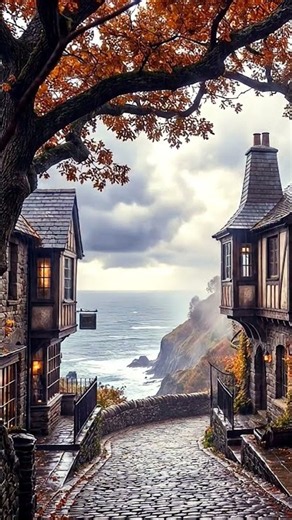 Autumn Jazz in a Cozy Ocean-View Alley