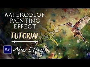 After Effects - 'Watercolor Painting Effect' Tutorial (with ink bleeds)