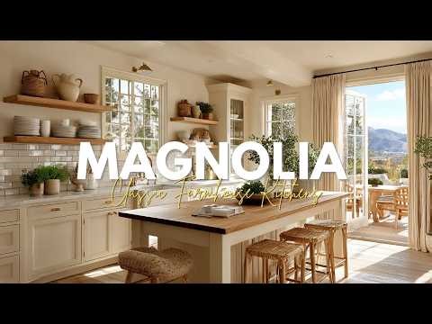 Classic Farmhouse Kitchens Inspired by Magnolia with Gentle Charm and Warmth