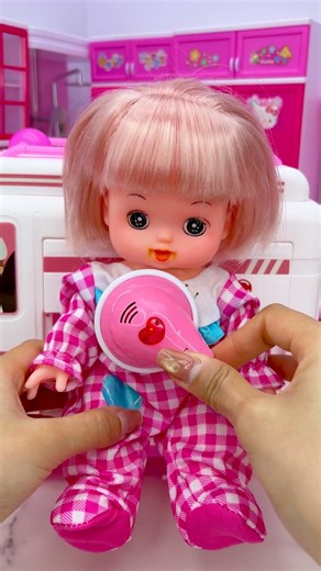 Satisfying With Unboxing Doll Ambulance Set Toy, ASMR Video #shorts