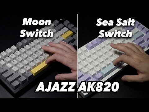 Ajazz Moon Switch vs Sea Salt Switch (Ajazz AK820) | Sound Comparison and Review
