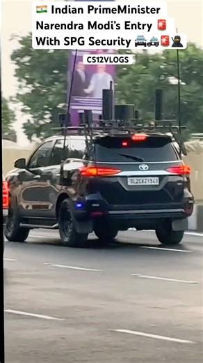 Indian Pm Narendra Modi’s Entry with SPG Security Convoy in Mumbai #Shorts#India#car#narendramodi