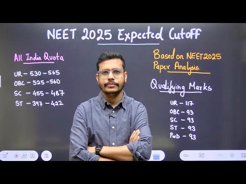 NEET 2025 Most Accurate Cutoff Prediction & Qualifying Marks Prediction By Dr. Anand Mani