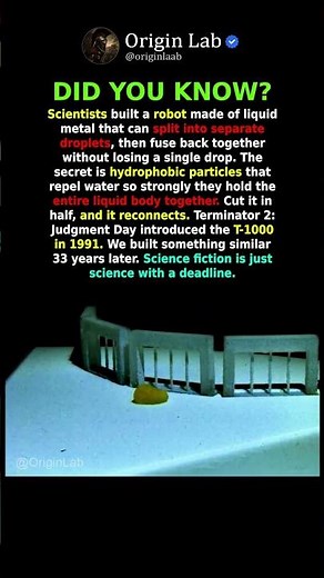 Scientists Built a Real T-1000 — It's Liquid and It's Real #science #robot