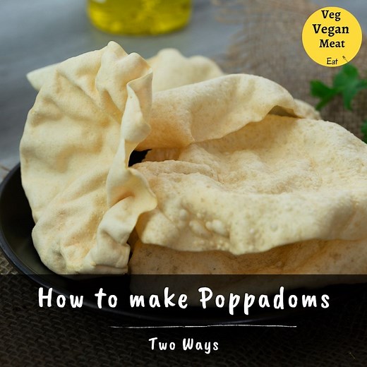 508K views · 531 reactions | Poppadom is a crispy, crunchy, and easy-to-make Indian starter or appetizer dish. It is also called Pappadam, Appalam, or Papad in different parts of India. It is traditionally made with urad dal, chickpea, rice, or potato flour which is kneaded, rolled to a circular shape, and then dried in sunlight. The dried Poppadoms are then fried in oil and served as a starter or accompaniment for a meal. | Yellow Chili's | Facebook