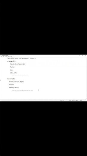 🎭 Playwright Supported Languages & Browsers in 30 Seconds! 🚀