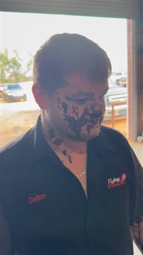 6.0 PowerStroke to the face. #ford #mechanic #f250 #flyingwrenches