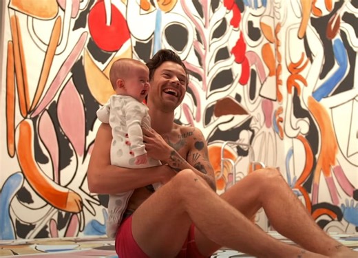 'My Ovaries Can't Cope' Harry Styles Melts Hearts With Video Cuddling A Baby