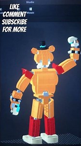 Lego FNAF Security breach Glamrock Freddy