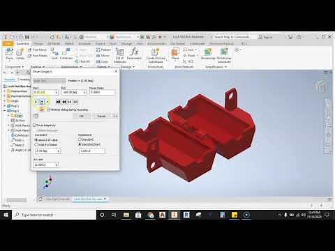 Inventor -Recording Assembly Motion as AVI Files