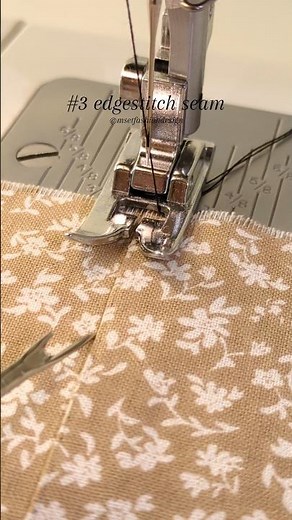 7 seams you need to know #3 how to sew an edgestitch seam #sewingforbeginners #sewingtutorial