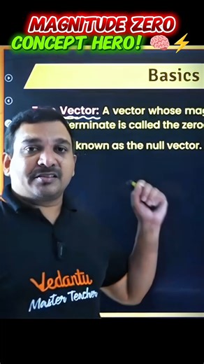 Magnitude of 1, but gives Direction to everything! 🧭 Kiran Sir simplifies the Unit Vector today.