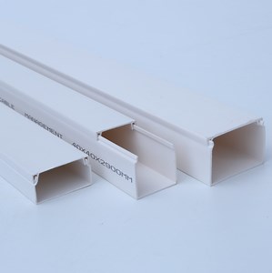 [Hot Item] PVC Electrical Cable Trunking Size Solid Wall Wiring Ducts Wire Duct with Competitive Price 40*40mm