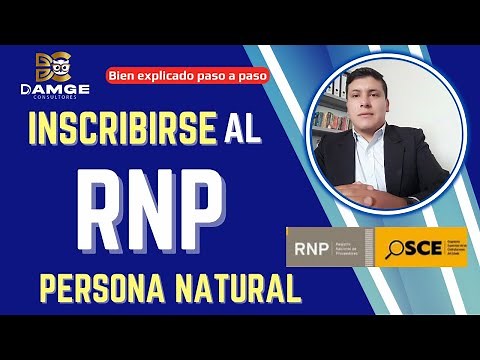 Cómo INSCRIBIRSE en el RNP - Persona Natural 2024 (Registro Nacional de Proveedores) Actualizado